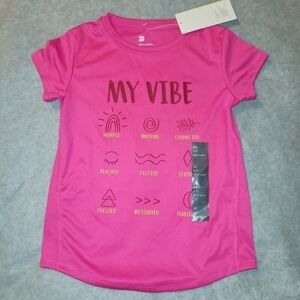 GIRLS' All In Motion "My Vibe" Wicking T-Shirt